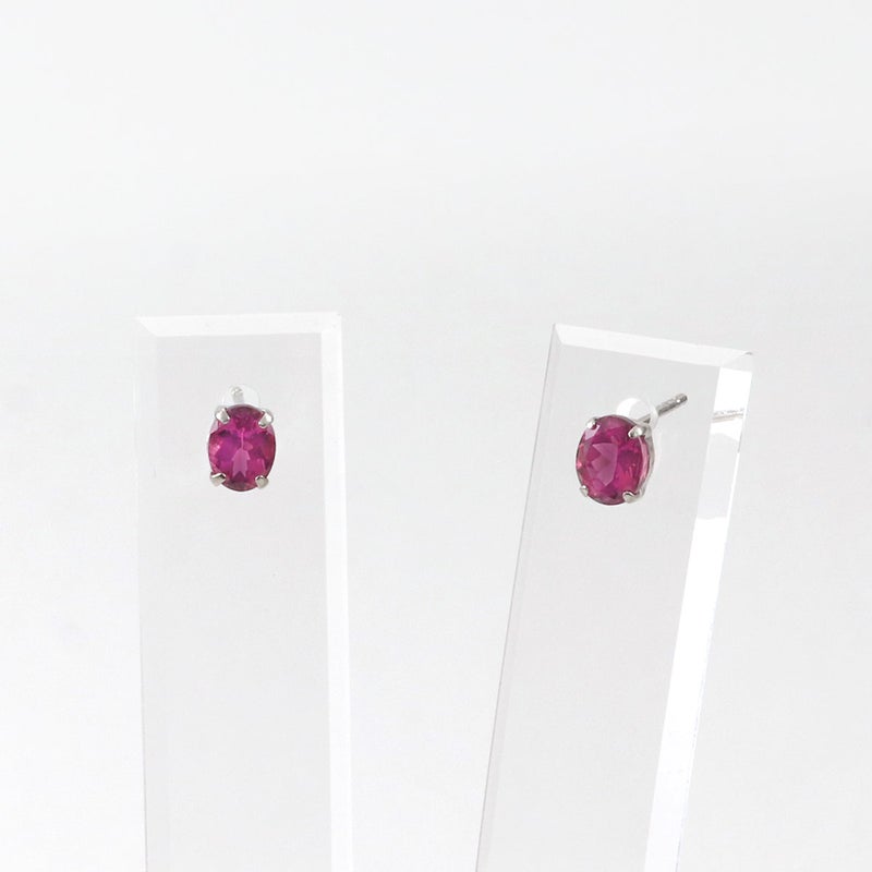 Pt900 ルベライトピアス