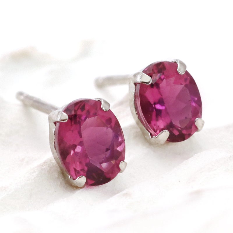 Pt900 ルベライトピアス