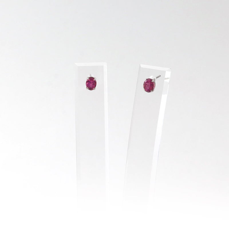 Pt900 ルベライトピアス