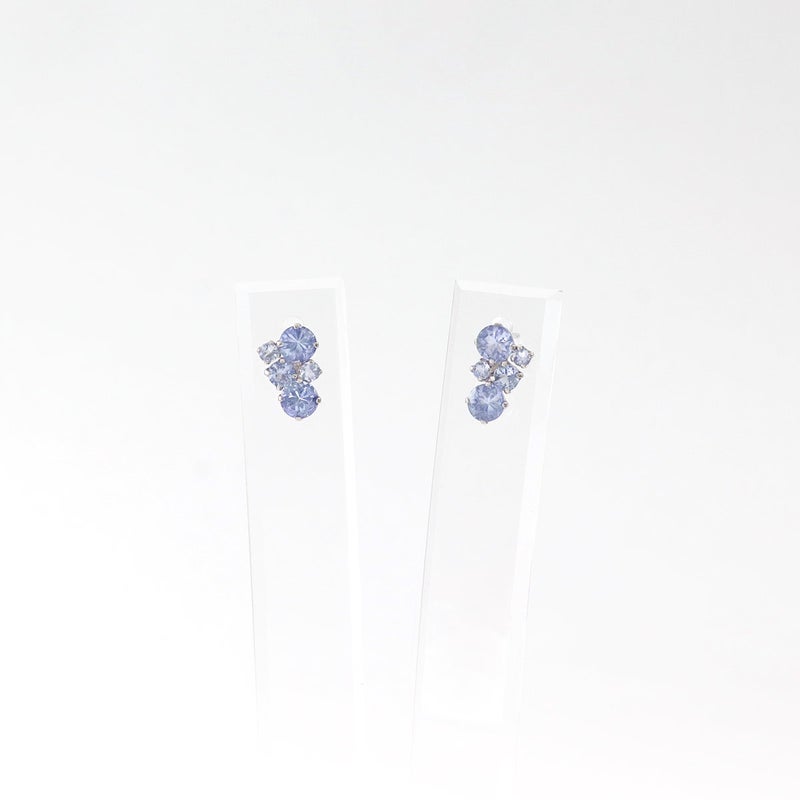 Pt900 タンザナイトピアス
