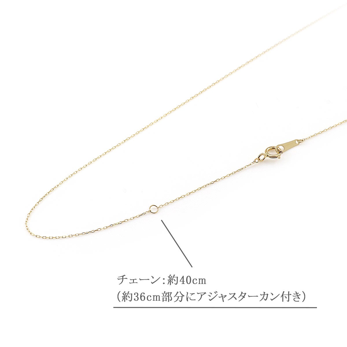 K18YG 天然ダイヤモンド 計0.1ct V字モチーフ ネックレス 