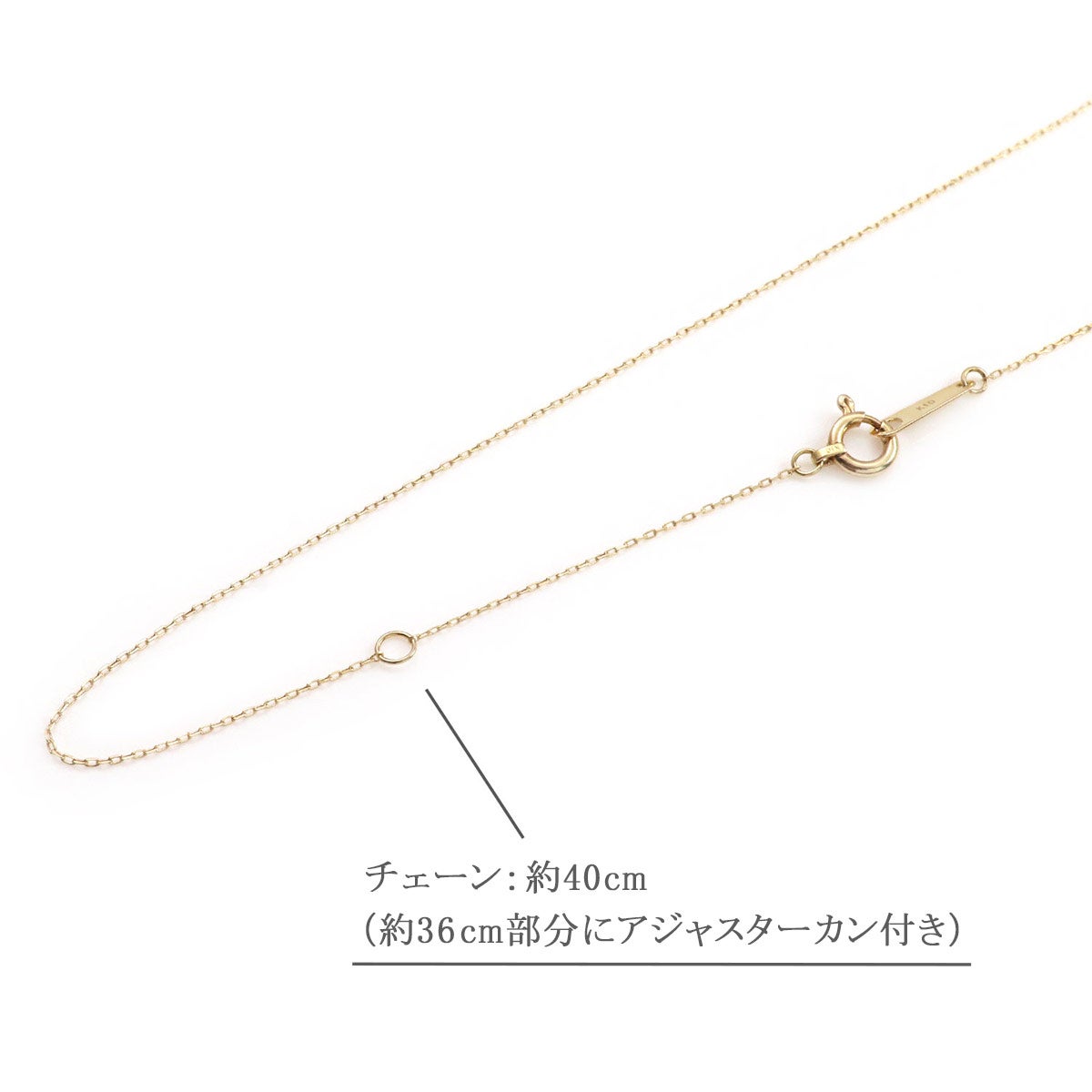 K10YG バケットカット 一粒 オニキス ネックレス 