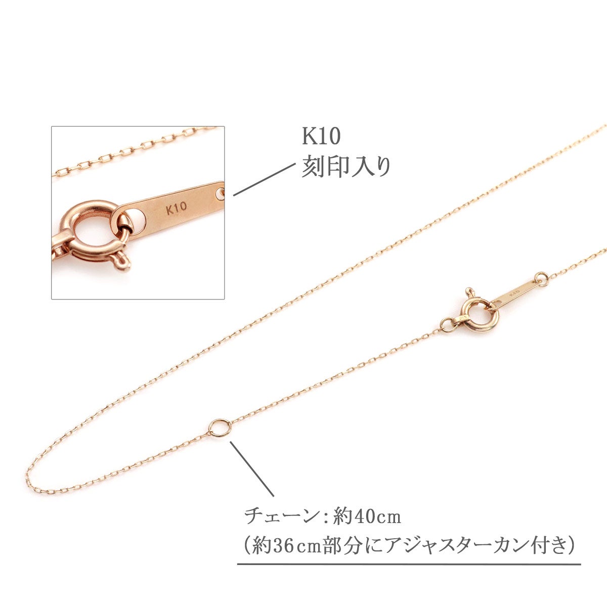 K10PG クロスモチーフ ルビー ネックレス